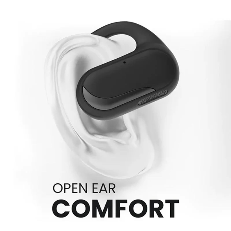HiFuture FutureMate Pro Wireless Open Ear EarPhones with Qualcomm, APTX Adaptive, 15.4mm Bass, Dual Microphones, IPX5 - Black