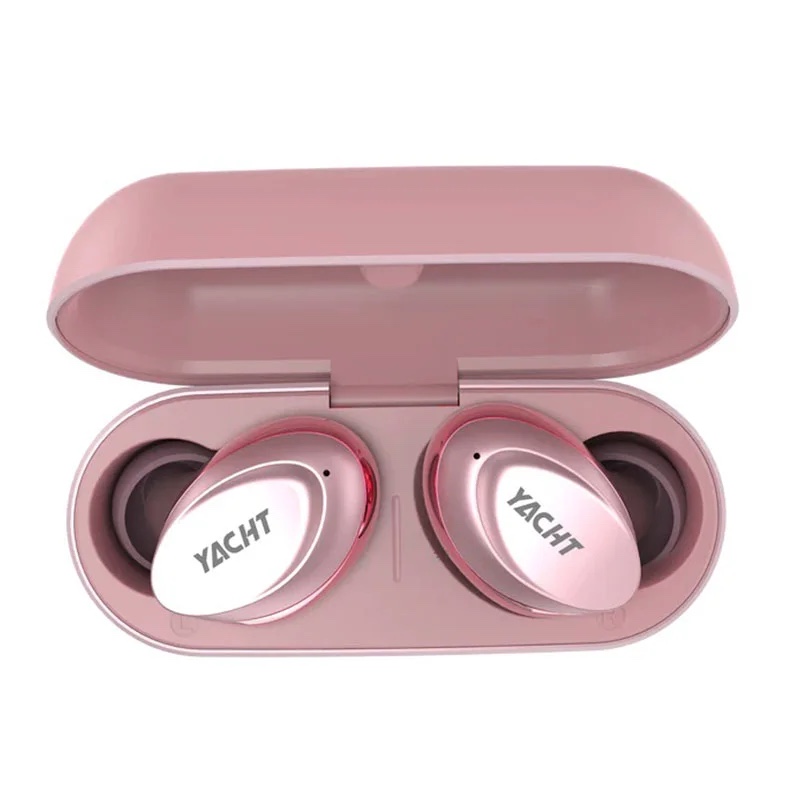 Hifuture YACHT True Wireless Earbuds with AptX Adaptive, Wind Noise Cancellation 8.0, IPX5 – Rose