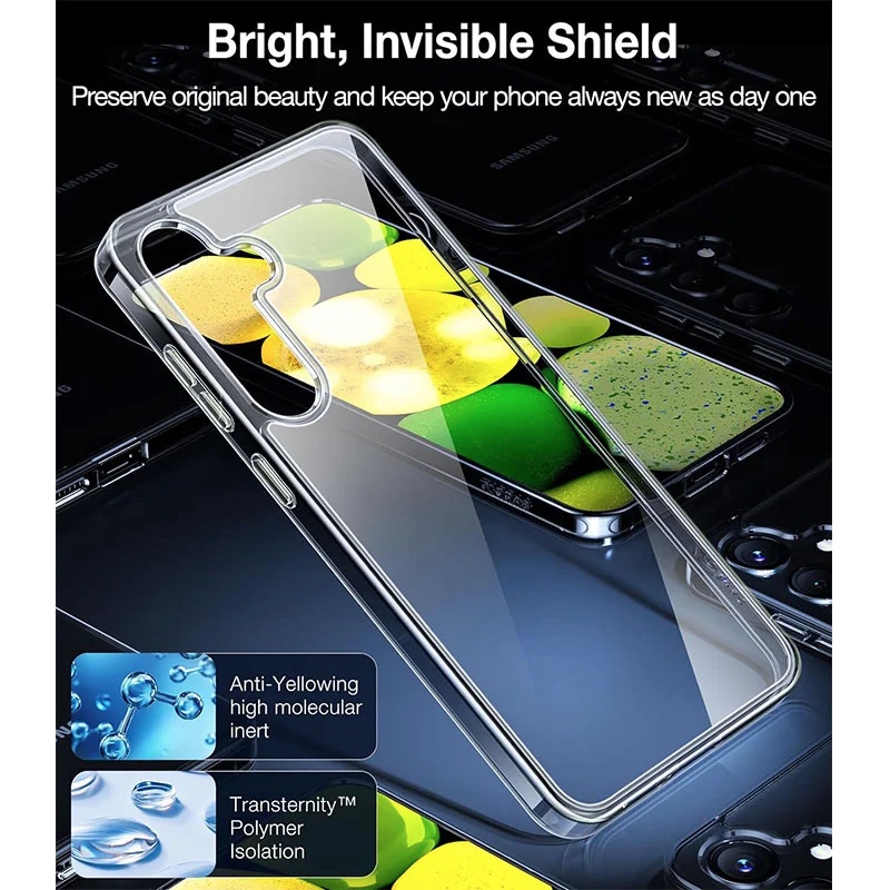 Torras Diamond Series Phone Case for Samsung Galaxy S24 – Clear