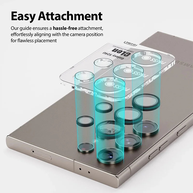 Whitestone Camera Protector Ring Type For Samsung Galaxy S24 Ultra- 2 Pack