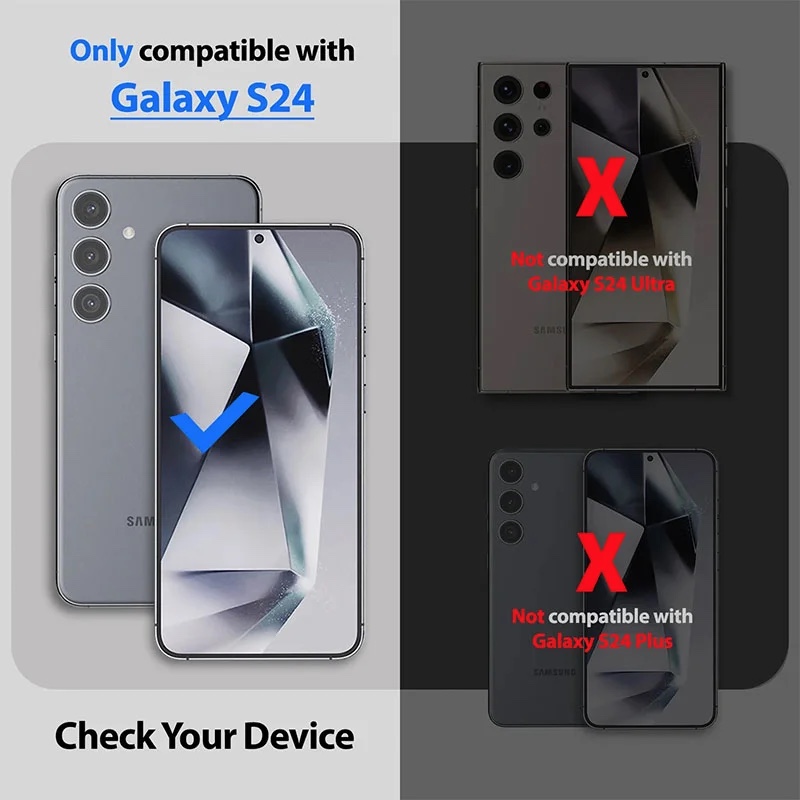 Whitestone [UV GEN] Hard Coated Film Screen Protector For Samsung Galaxy S24 with UV light – 2 Pack