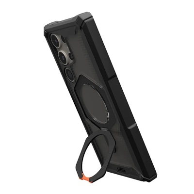 UAG Plasma XTE Magnetic Magsafe Compatible Phone Case for Samsung Galaxy S24 Ultra – Black/Orange