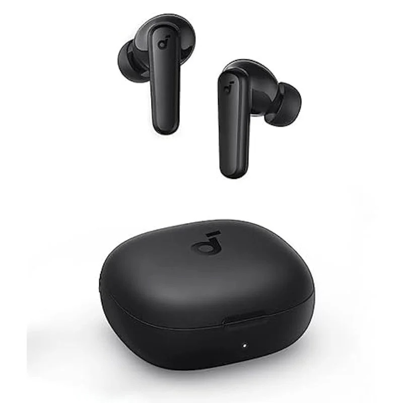 ANKER Soundcore R50i True Wireless in-Ear Earbuds with 30H+ Playtime, Clear Calls & High Bass, IPX5, Soundcore Connect App with 22 Preset EQs - Black