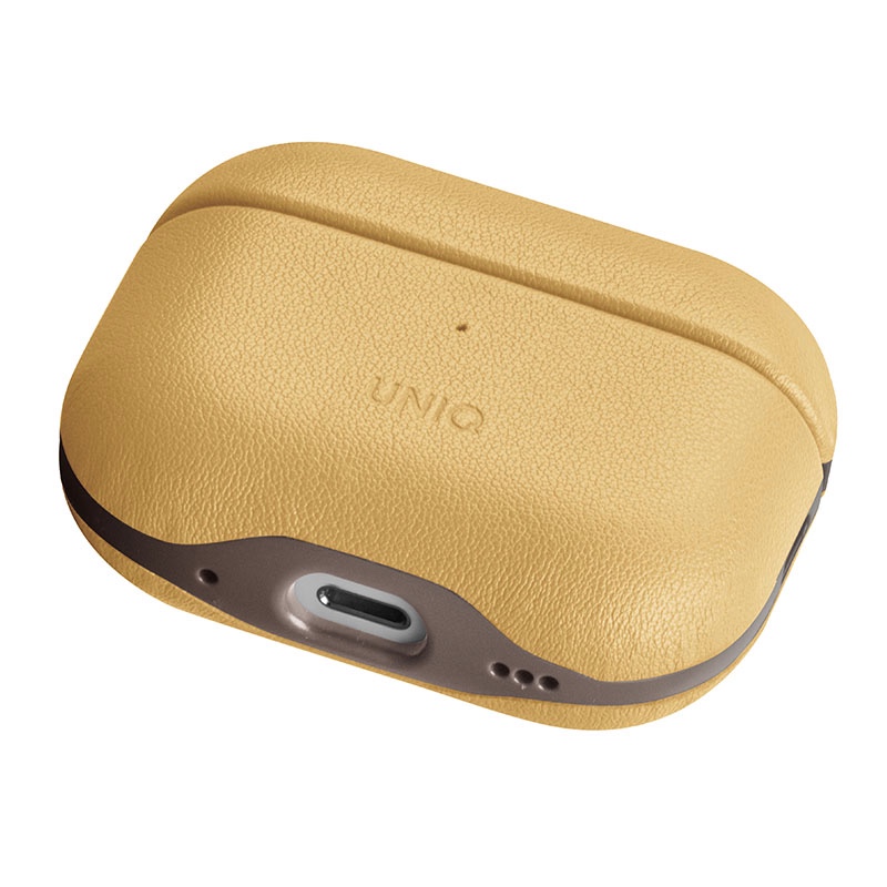 Uniq Lyden DS Slim Leatherette Case for AirPods Pro 2nd Gen - Canary/Yellow
