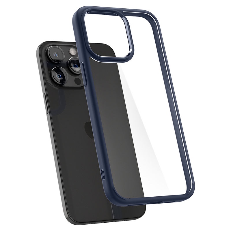 Spigen Ultra Hybrid Phone Case for iPhone 15 Pro – Navy Blue