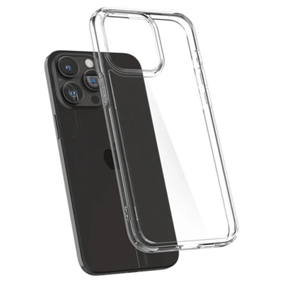 Spigen Crystal Hybrid Phone Case for iPhone 15 Pro Max – Crystal Clear