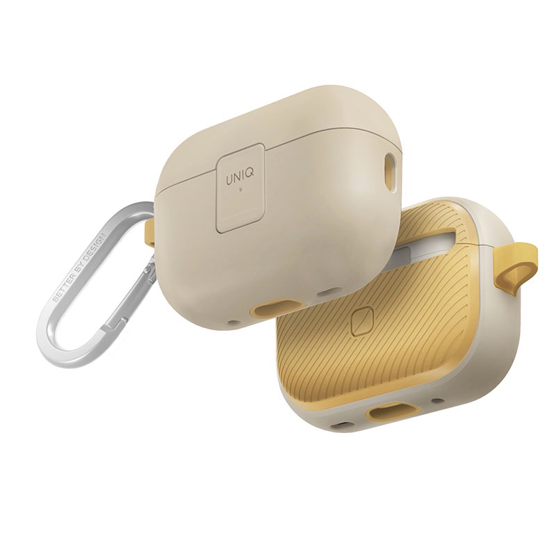 Uniq Clyde Lock Case for AirPods Pro 2nd Gen – Ivory/Yellow