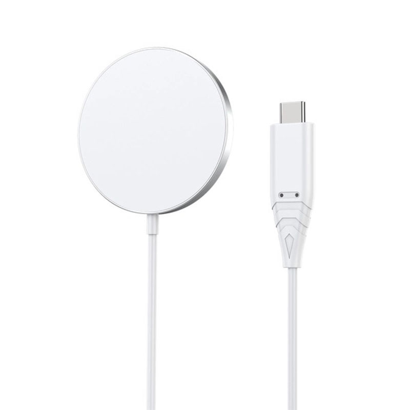 Choetech 15W Qi wireless inductive charger with MagSafe - Silver (H046+T518)