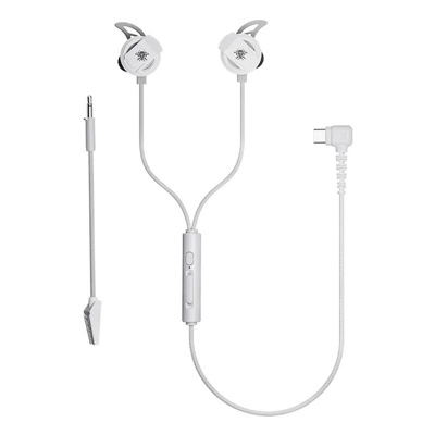 Plextone RX3 PRO Type-C Stereo Wired Gaming Headphones with Dual Microphone - White