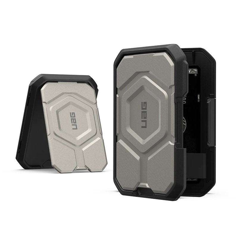UAG Magnetic Wallet with Stand - Black/Titanium