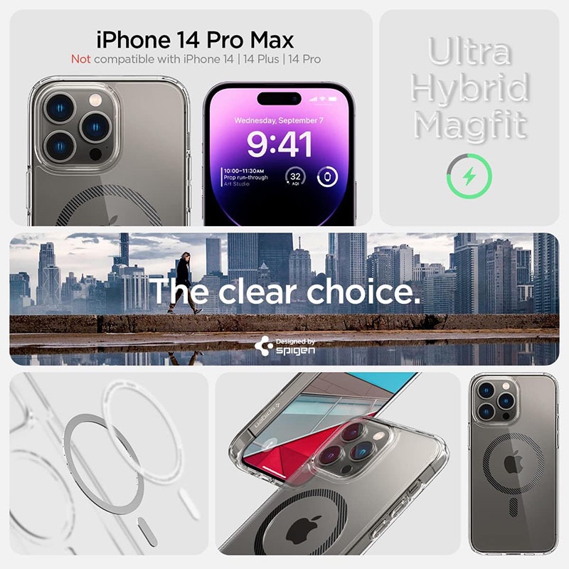 Spigen Ultra Hybrid (MagFit) Phone Case for IPhone 14 Pro Max