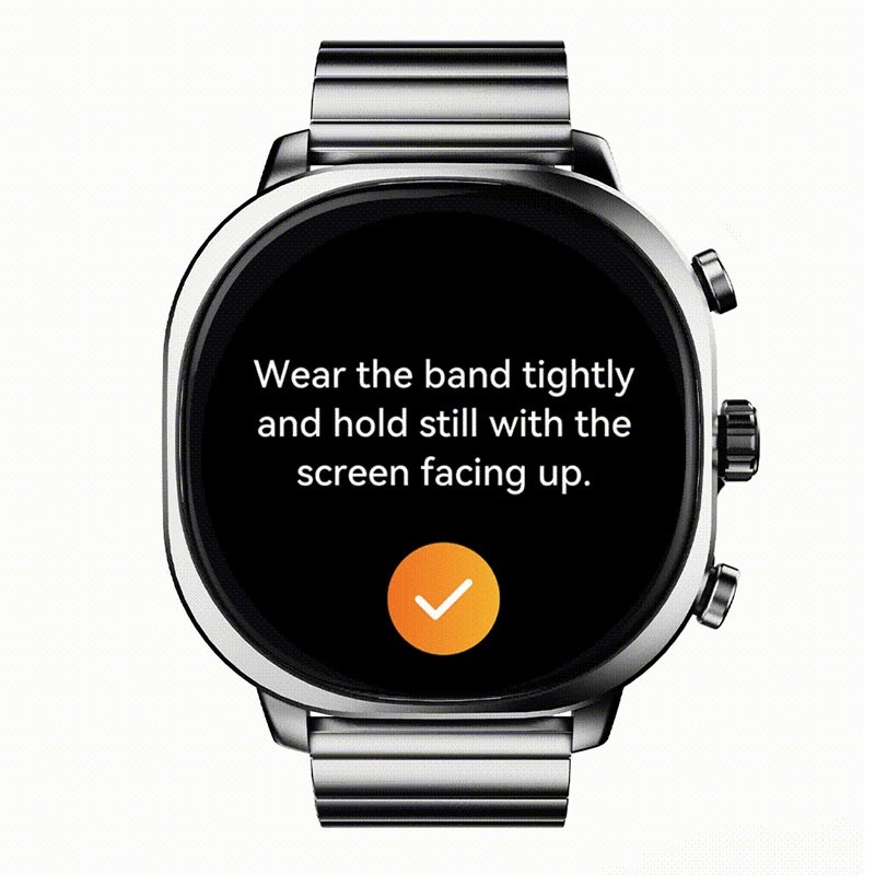 HiFuture Aix Luxury Stainless Steel Smart Calling Watch with 1.44” AMOLED Display & AI Algorithm - Silver