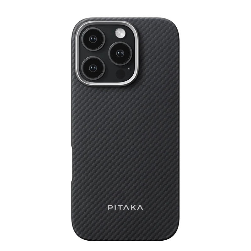 Pitaka Ultra-Slim Case for iPhone 16 Pro Max – Black/Grey