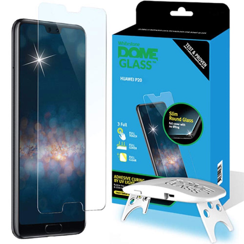 Whitestone HUAWEI P20 TEMPERED GLASS SCREEN protector with UV