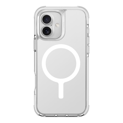 Uniq Combat MagClick MagSafe Charging Compatible Phone Case for iPhone 16 – White