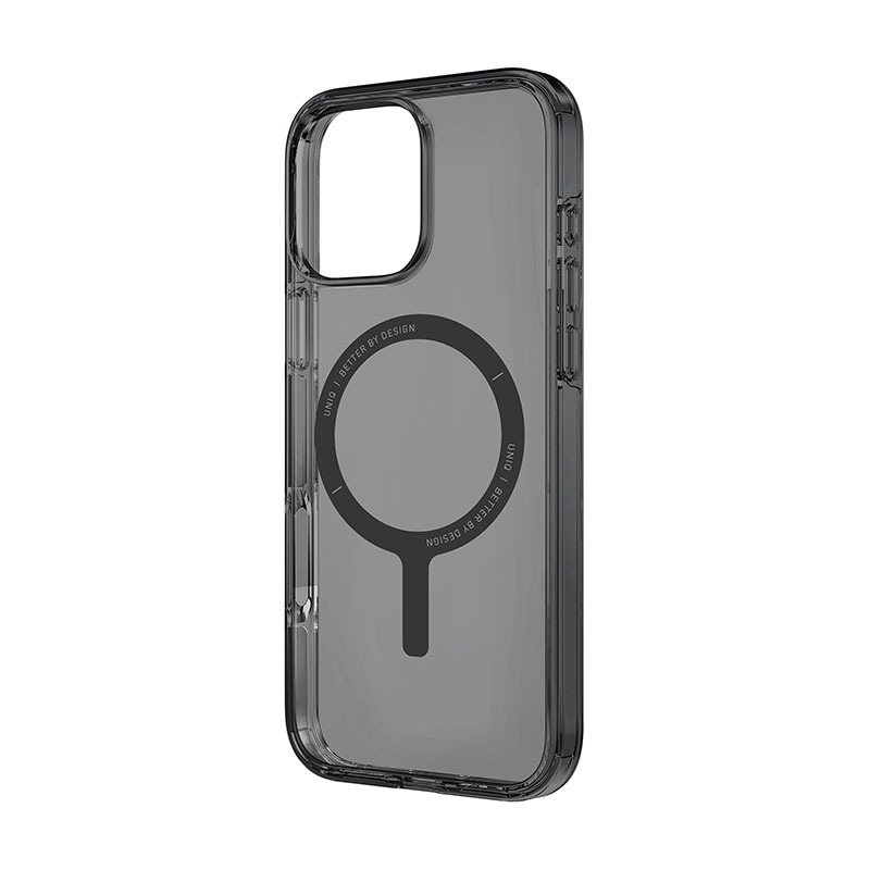 Uniq Clario MagClick MagSafe Charging Compatible Phone Case for iPhone 16 Pro Max – Smoke