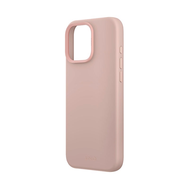 UNIQ Lino Hue MagClick Magsafe Compatible Phone Case for iPhone 16 Pro – Pink