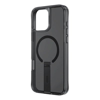 UNIQ Eleva Magclick Charging Compatible Phone Case with stand for iPhone 16 Pro Max – Black