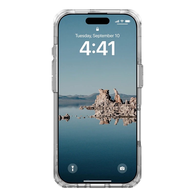 UAG Plyo Magsafe Compatible Phone Case for iPhone 16 Pro - Ash/White