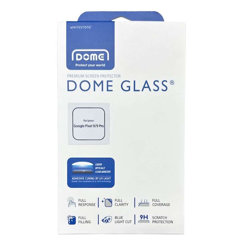 Google Pixel 9/9 Pro Whitestone Dome Premium Glass Screen Protector- Single Pack without UV