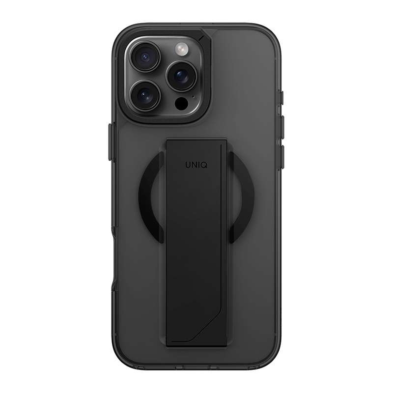 Uniq Heldro Max MagClick MagSafe Charging Compatible Phone Case for iPhone 16 Pro – Smoke