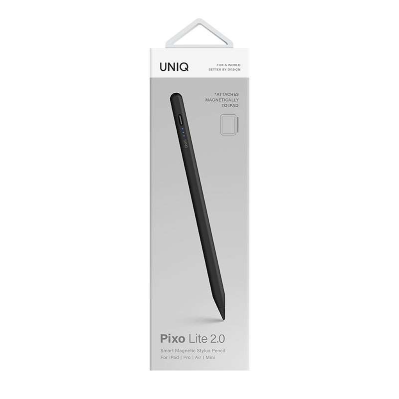 UNIQ Pixo Lite 2.0 Magnetic Stylus With Wireless Charging for iPad – Black