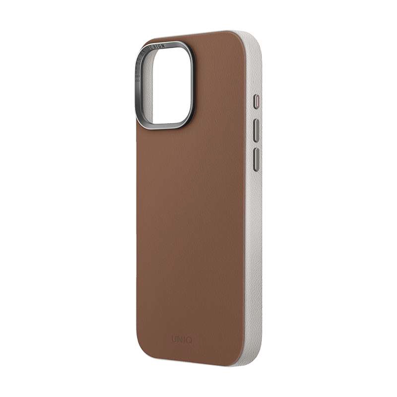 UNIQ Lyden DS Magclick Charging Compatible Phone Case for iPhone 16 Pro – Caramel/Ivory