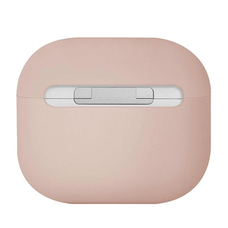 UNIQ Lino Hybrid Liquid Silicone Case for AirPods 4th Gen - Pink