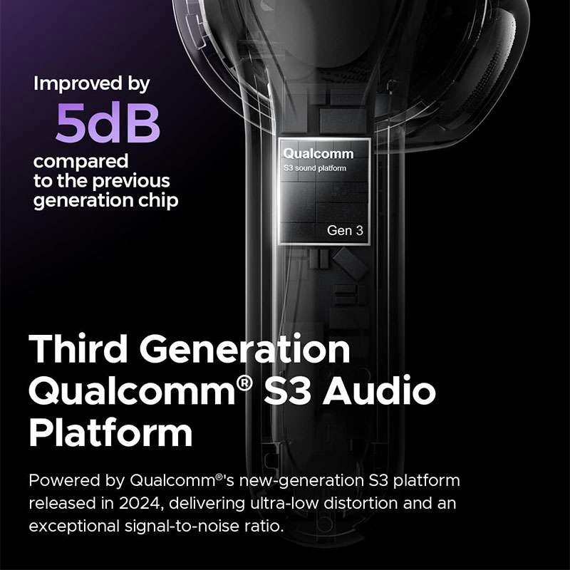 SoundPEATS Air5 True Wireless Earbuds with Bluetooth 5.4, aptX Lossless Audio, Hi-Res Qualcomm Snapdragon QCC3091 Chip, 13mm Driver, Multipoint Pairing - Beige