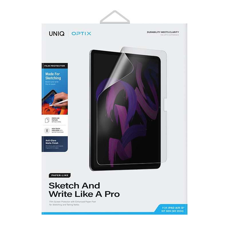 Uniq Optix Paper Sketch Screen Protector for Apple iPad Air 13 inch (2024)