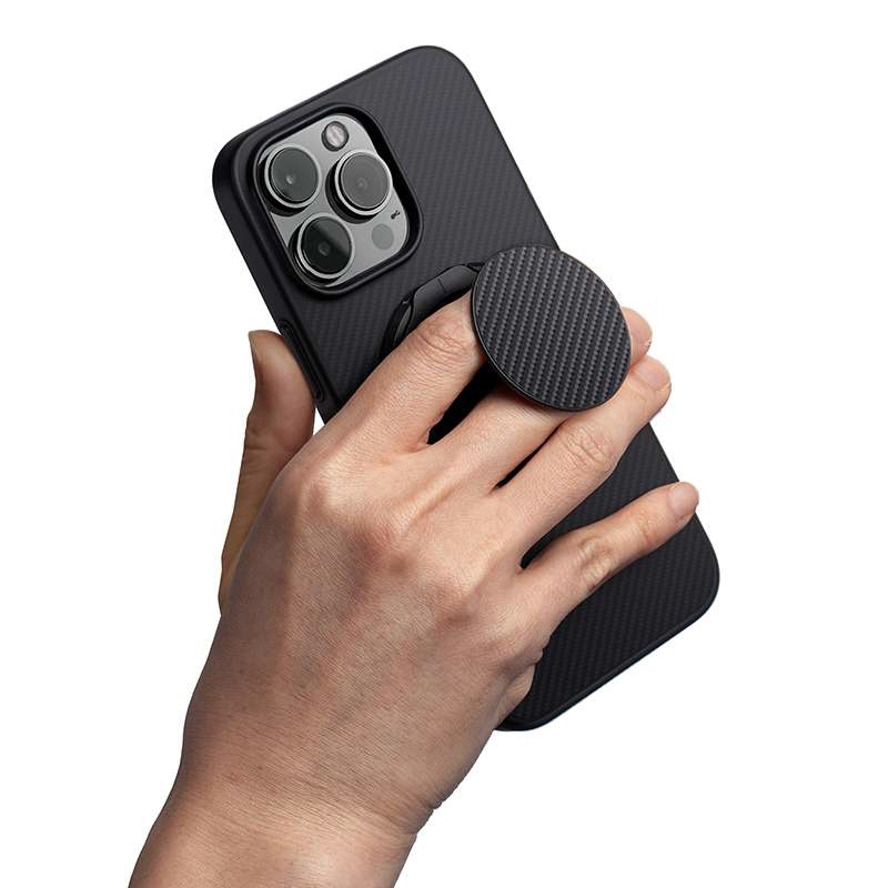 UNIQ Keva Air MagSafe Phone Case with GripFit Premium for iPhone 16 Pro - Carbon Black