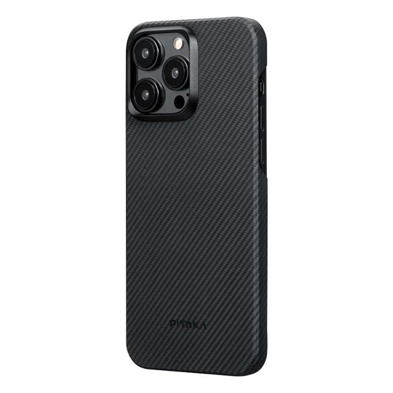 Pitaka MagEZ Compatible Case for iPhone 15 Pro – Black/Grey