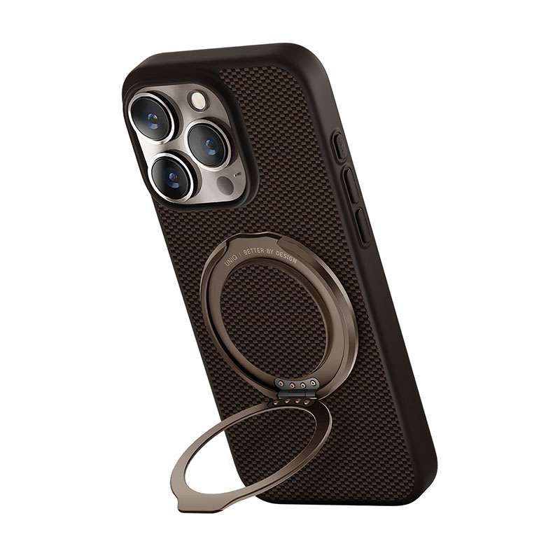 UNIQ Keva Air MagSafe Phone Case with GripFit Premium for iPhone 16 Pro Max – Brown