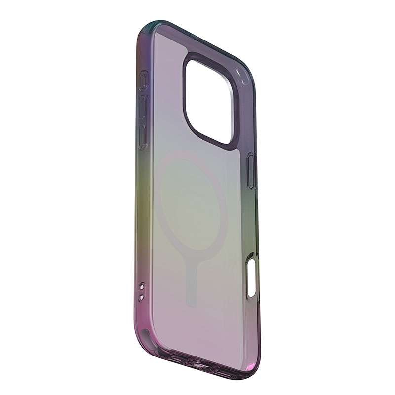 UNIQ Iridescia MagSafe Charging Compatible Phone Case for iPhone 16 Pro Max - Black Quartz