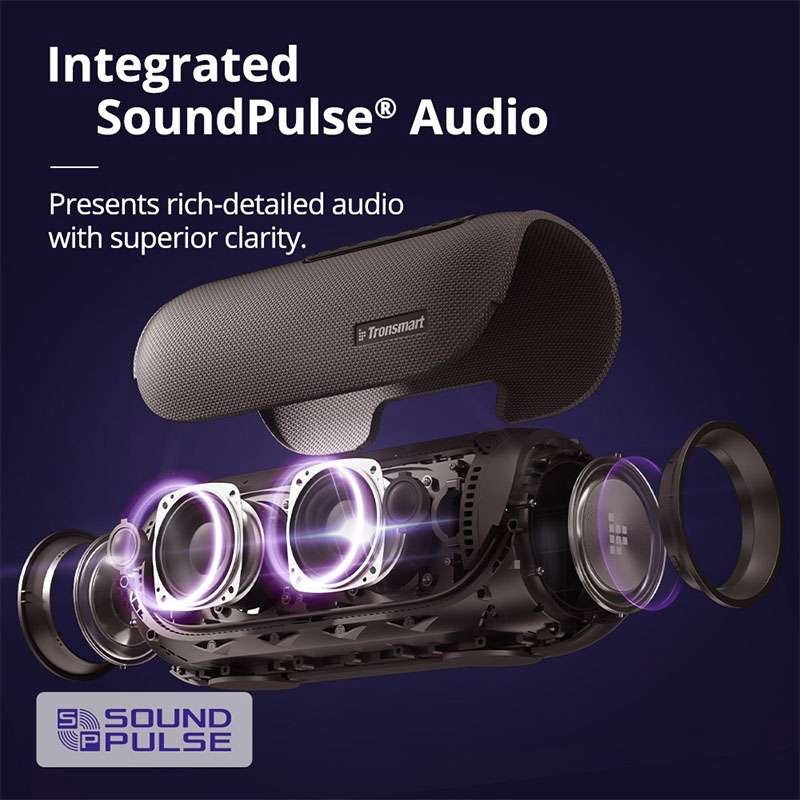 Tronsmart Bang 60W Outdoor Party Speaker with LED & TuneConn Sync, NFC, App Control, Super Bass