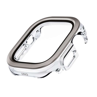 UNIQ Voute Case with Screen Protection for Apple Watch Ultra 49MM – Silver