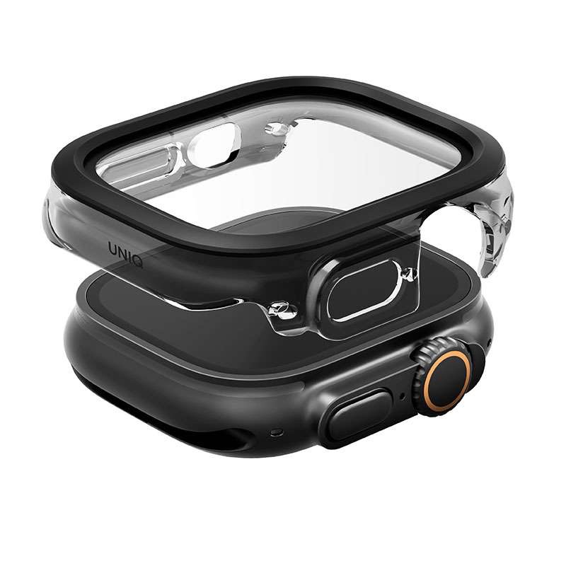 UNIQ Voute Case with Screen Protection for Apple Watch Ultra 49MM – Black