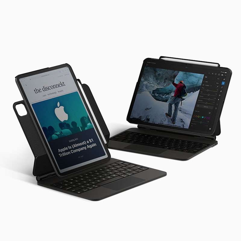 Uniq Axel Magnetic Stand Case for iPad Pro 13” M4 – Black