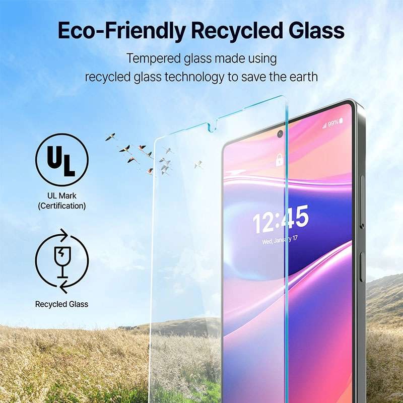 Whitestone [Dome Glass] Tempered Glass Screen Protector Liquid Dispersion Tech For Samsung Galaxy S25 Ultra with UV Kit – 2 Pack