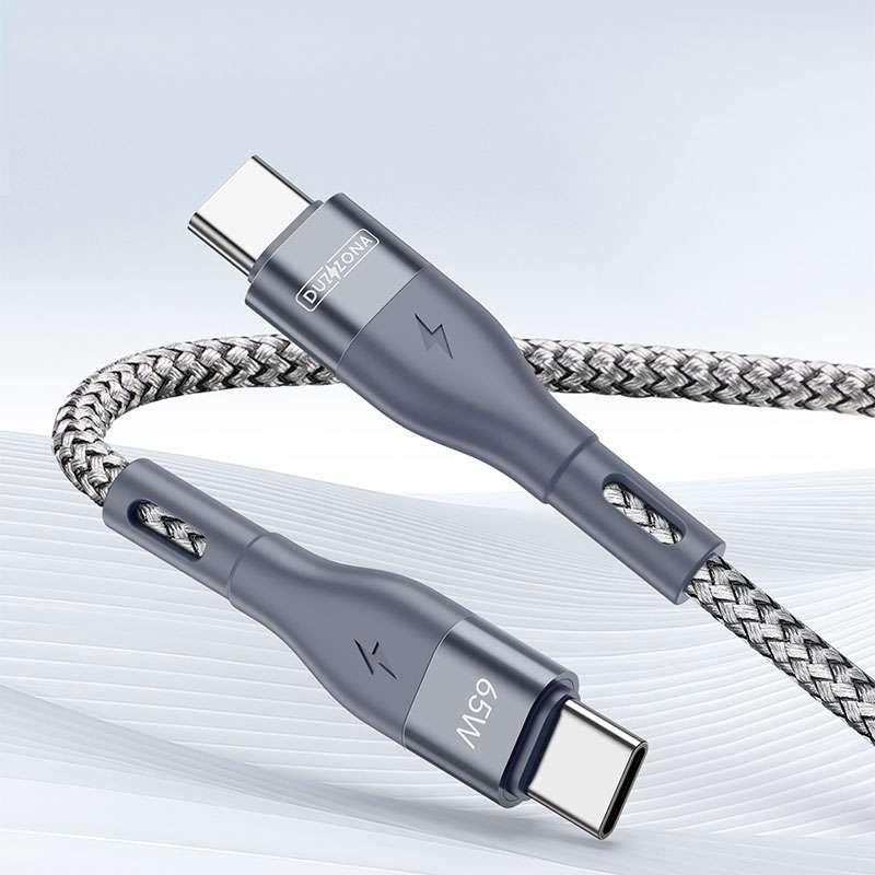 Duzzona PD 65W USB C to USB C Cable 300cm - Grey