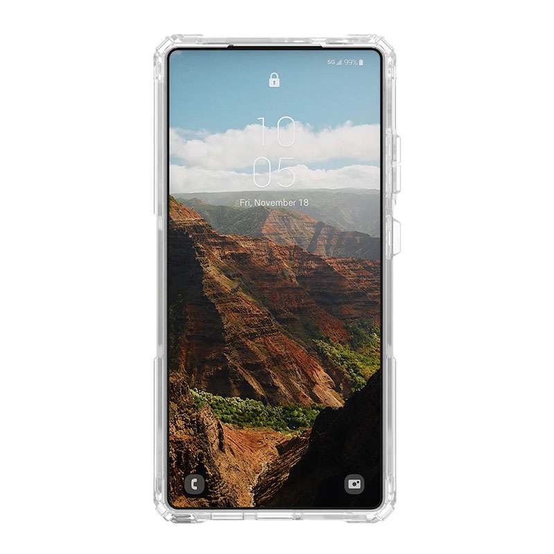 UAG Plasma XTE MagSafe Compatible Phone Case for Samsung Galaxy S25 Ultra - Clear/Titanium