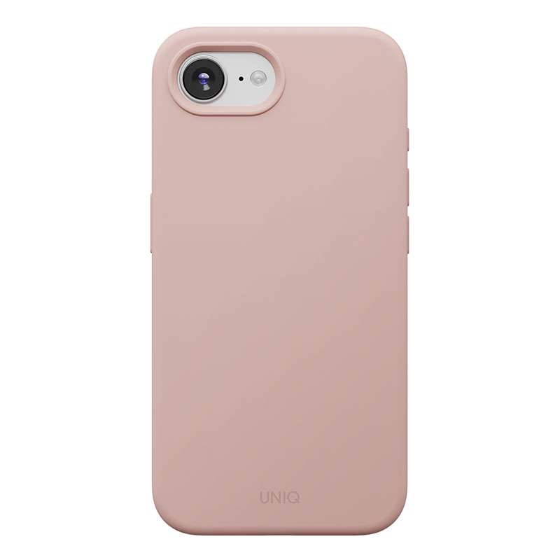 UNIQ Lino Magsafe Compatible Phone Case for iPhone 16E – Blush Pink