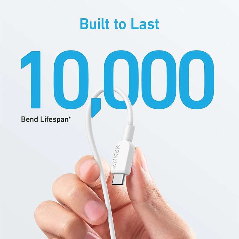 Anker 310 USB-C to USB-C Cable 0.9m – White