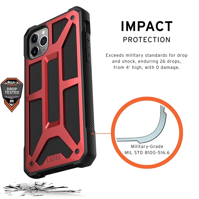 UAG Apple iPhone 11 Pro Max Monarch - Crimson (812451032536)