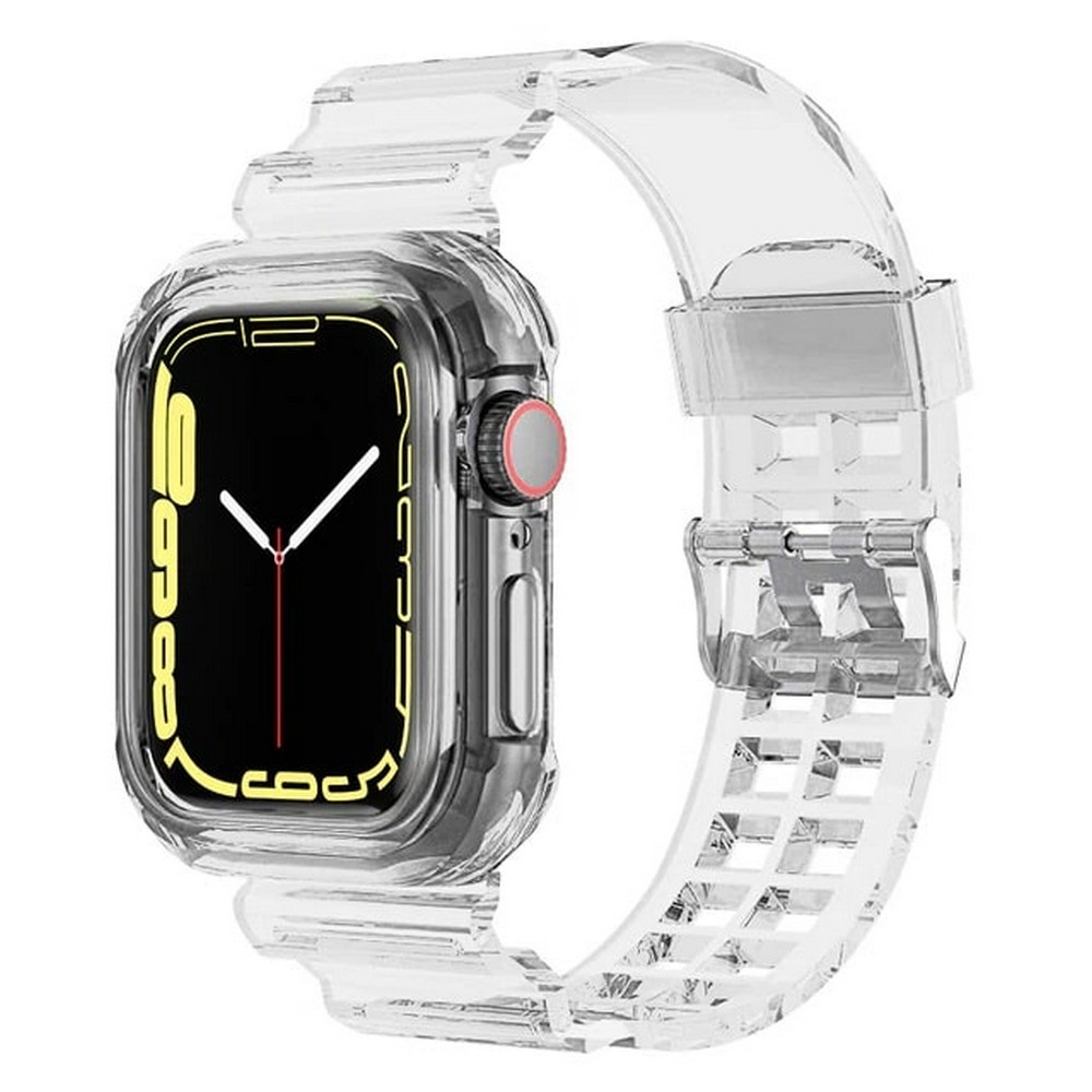 Sports Rugged Silicone Case with Band for Apple Watch Series 7, 5/6 & SE 42/45MM