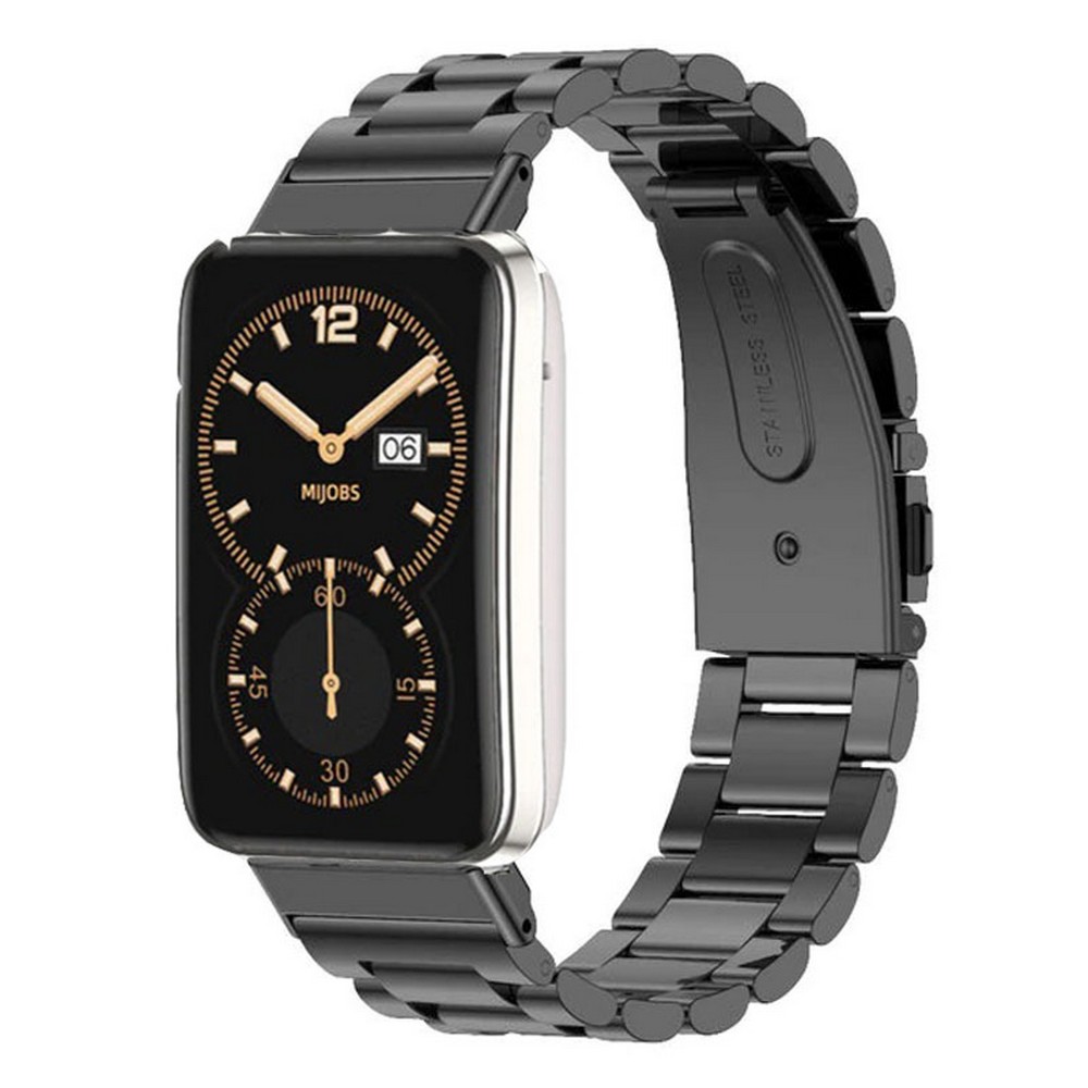 Stainless Steel 3 Beads Design Premium Replacement Strap for Xiaomi Mi Band 7 Pro