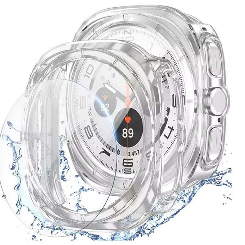 Rugged Bumper Watch Case with Screen Protector for Samsung Galaxy Watch Ultra 47mm