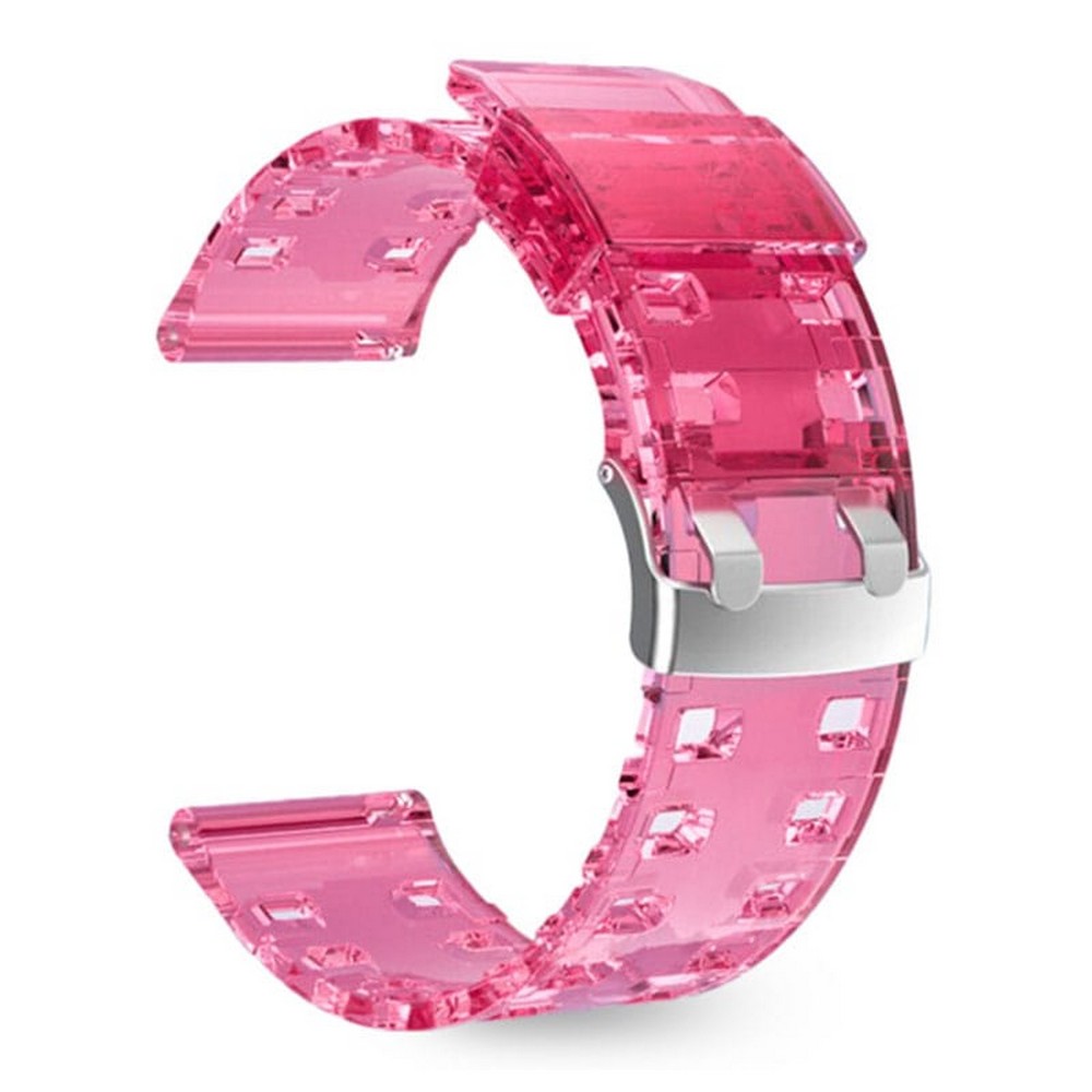 22mm Transparent Silicone Replacement Straps for Xiaomi, Imilab, Haylou, Samsung, Huawei & More Smart Watches