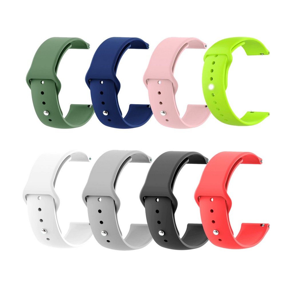 Soft Silicone Strap For All Smart Watches Sport Replacement Band Straps  Compatible With Only (22mm)