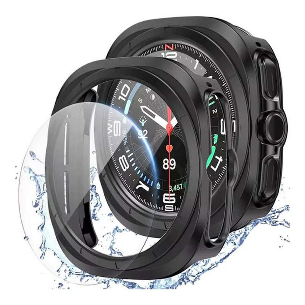 Rugged Bumper Watch Case with Screen Protector for Samsung Galaxy Watch Ultra 47mm